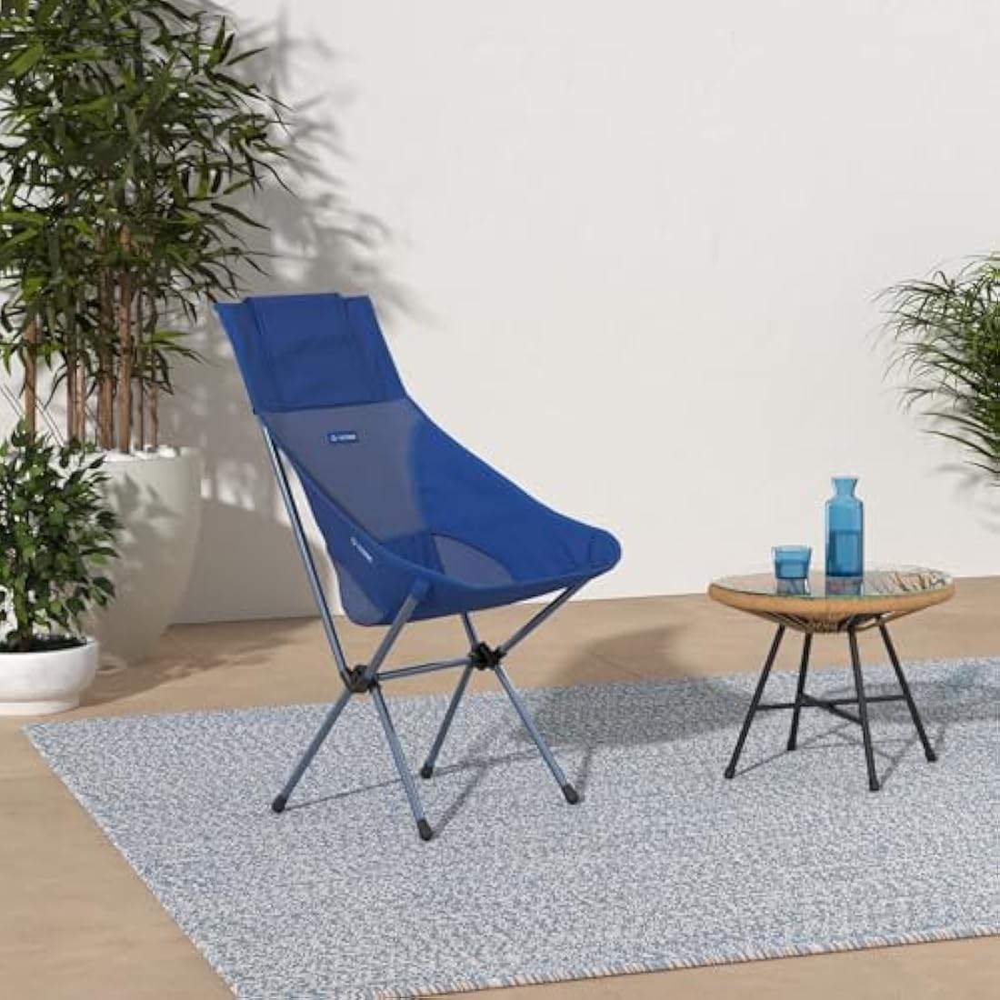 Helinox Sunset Chair – Lightweight High-Back Camping Chair, Blue