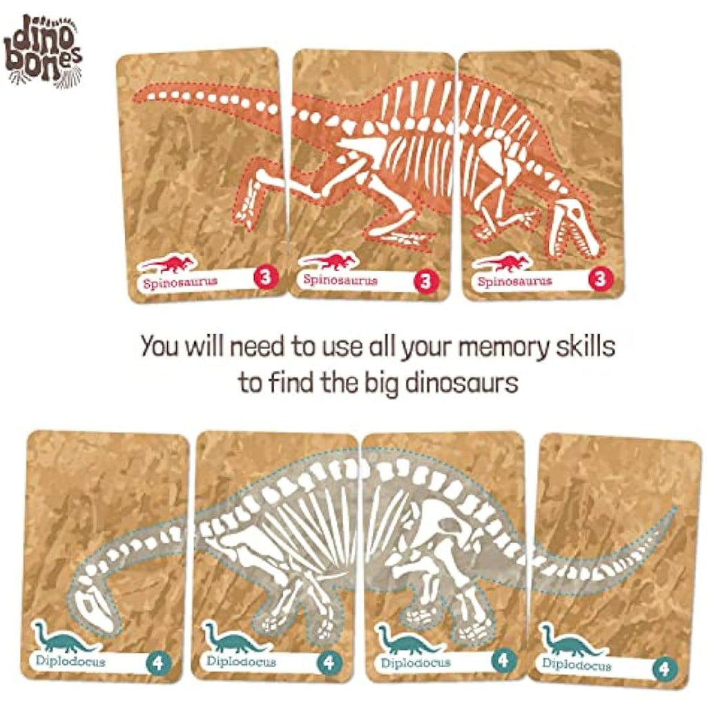 Dino Bones Dinosaur Memory Game by Jolof Store – 32 Card Educational Set