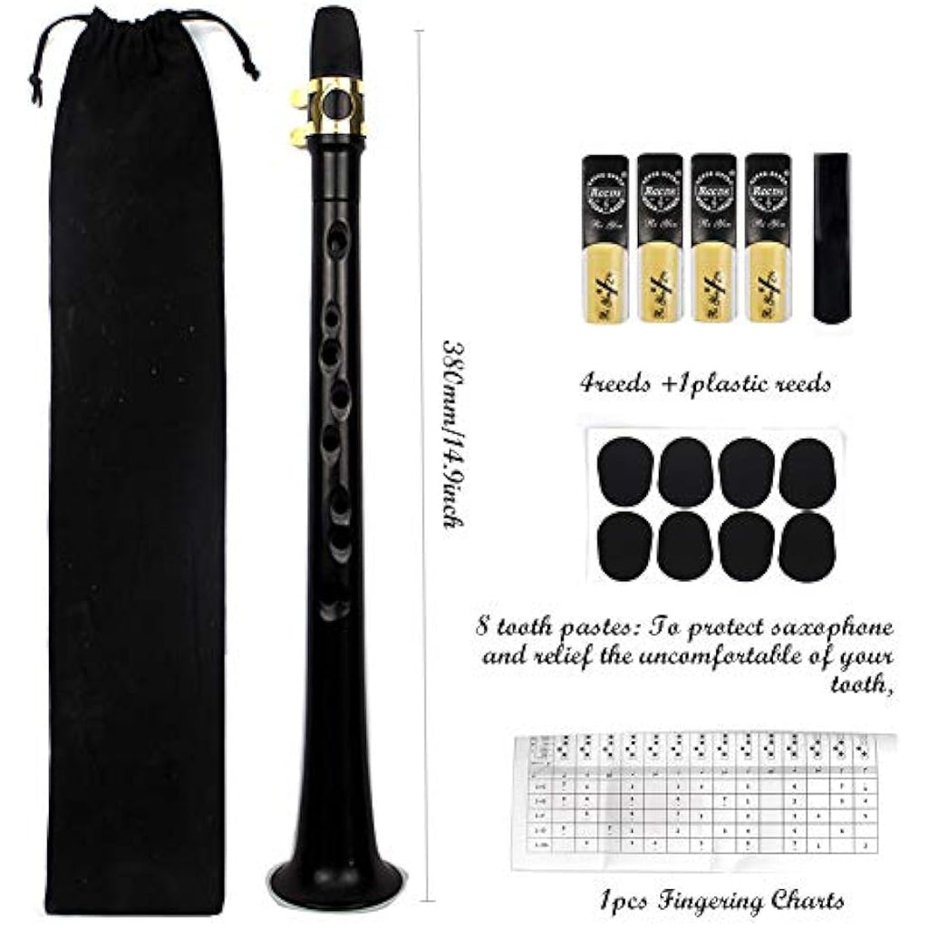 Jolof Store Pocket Saxophone – Portable Mini Woodwind Kit with Reeds