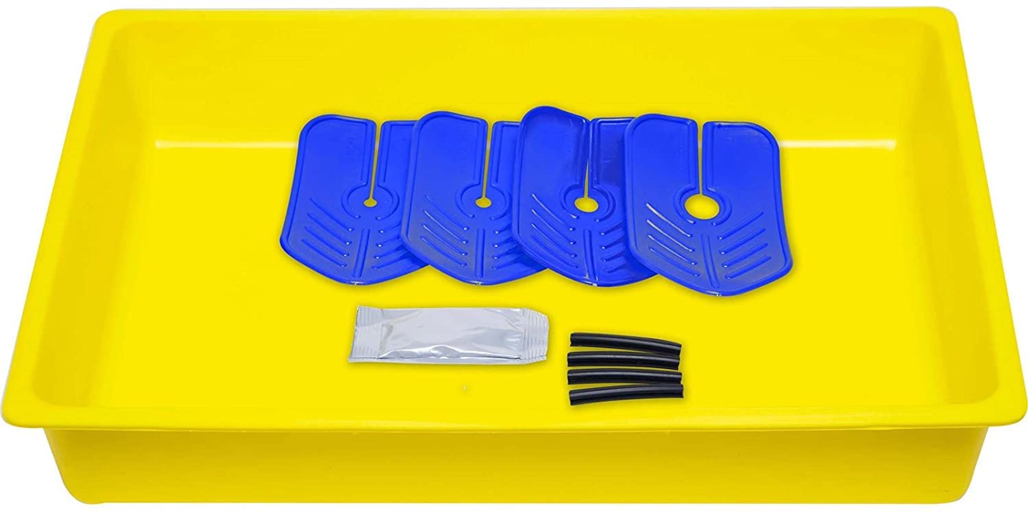 Arctic Hayes DT1 Reusable Radiator Drain Down Kit with Tray - Yellow