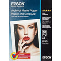 Epson Archival Matte Paper – A3 (297x420mm) 189g/m2 – 50 Sheets