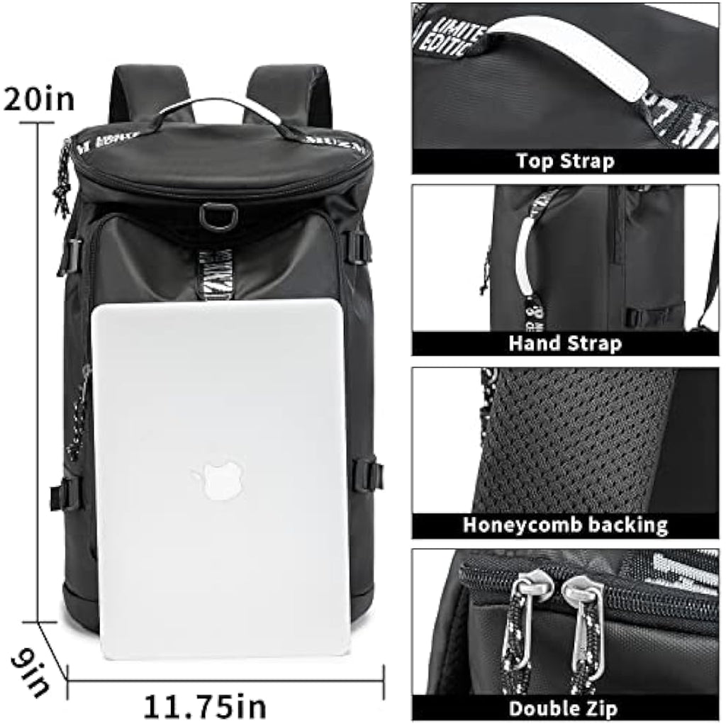 FUNYAGO 40L Gym Backpack – Waterproof Hiking Duffle Bag for Travel