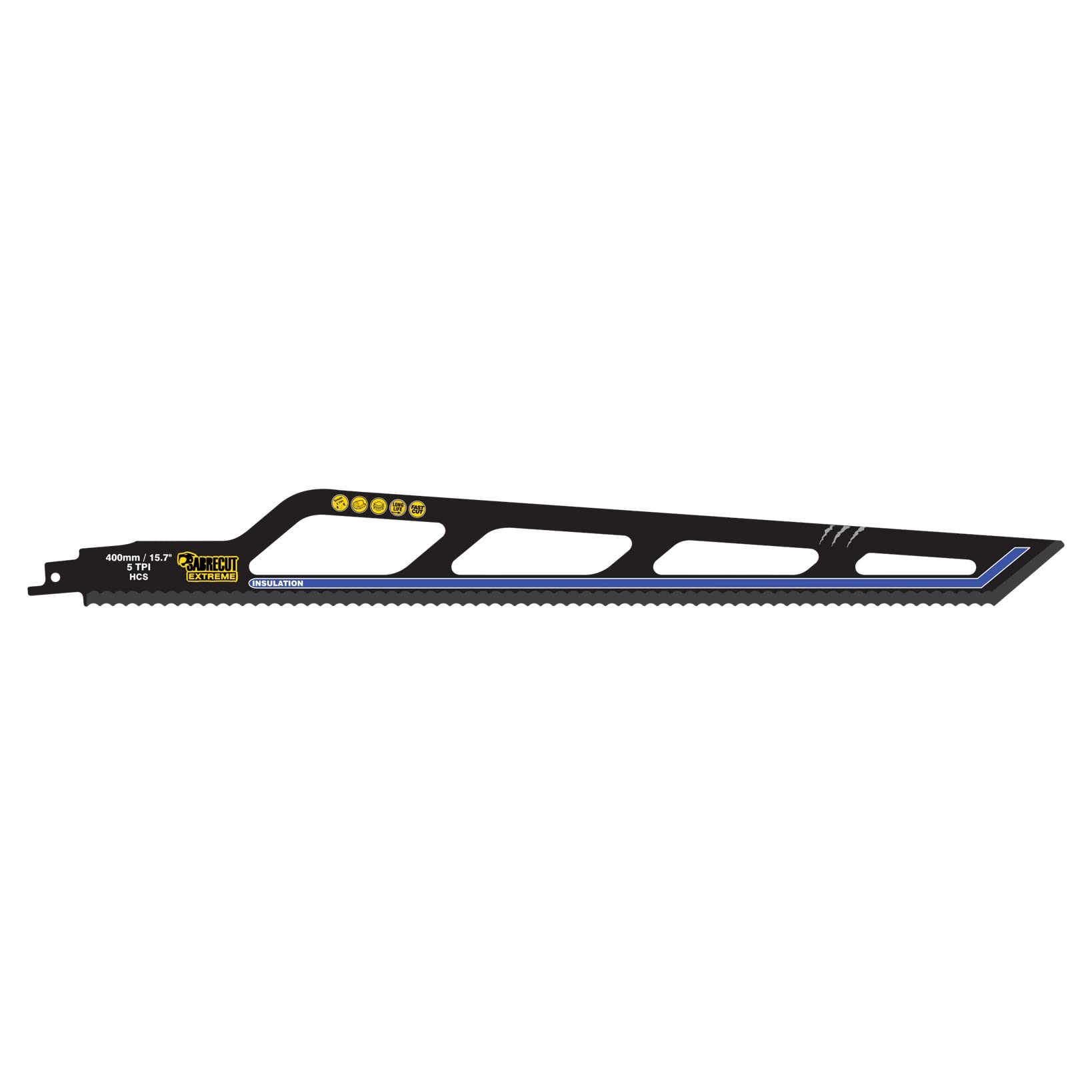 SabreCut 400mm 5 TPI Reciprocating Saw Blade for Insulation & Cork
