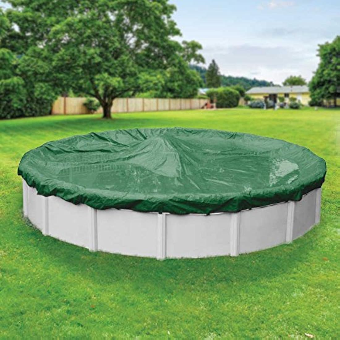 Robelle Optimum 15 ft Round Above Ground Winter Pool Cover – Solid