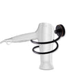 Wall Mounted Hair Dryer Holder – Stainless Steel Rack (Black)