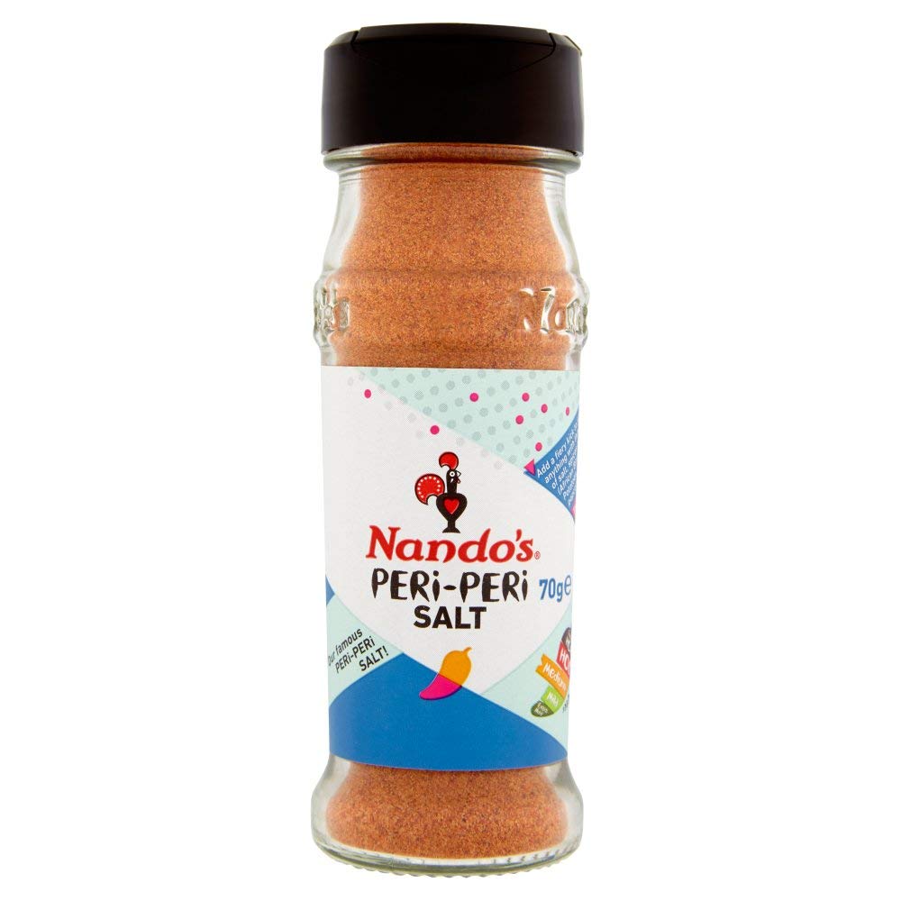 Nando's Peri-Peri Salt Seasoning - 70g Shaker (Pack of 8) | Spicy Salt