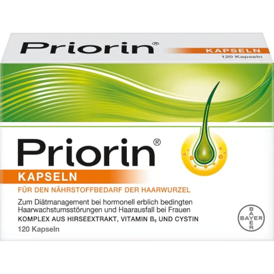 Priorin Hair Growth Support Capsules - 120 Count Vitamin Supplement