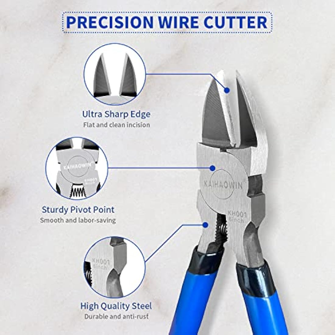 Jolof Store 6-Inch Flush Wire Cutters – 10 Pack High-Carbon Steel Snips