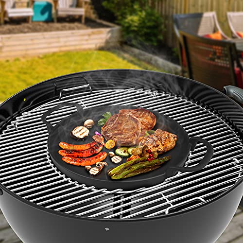 Onlyfire Cast Iron Griddle Pan for Weber 57cm Gourmet BBQ System