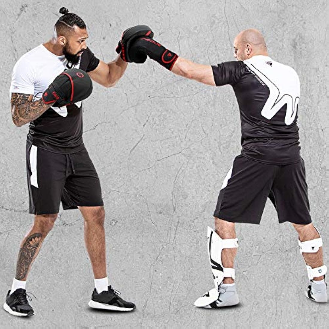 RDX Curved Focus Mitts – Maya Hide Leather Boxing & MMA Training Pads