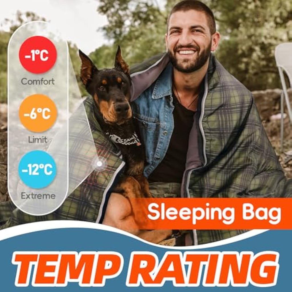 MEREZA XL Sleeping Bag | Big and Tall Cold Weather Camping Gear