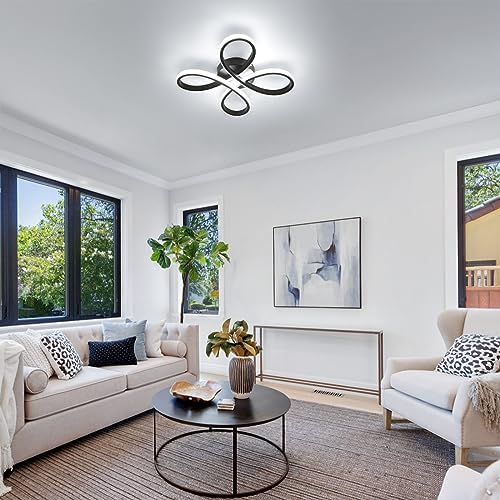 Dorlink Modern Flower LED Ceiling Light | 3-Color Flush Mount Chandelier