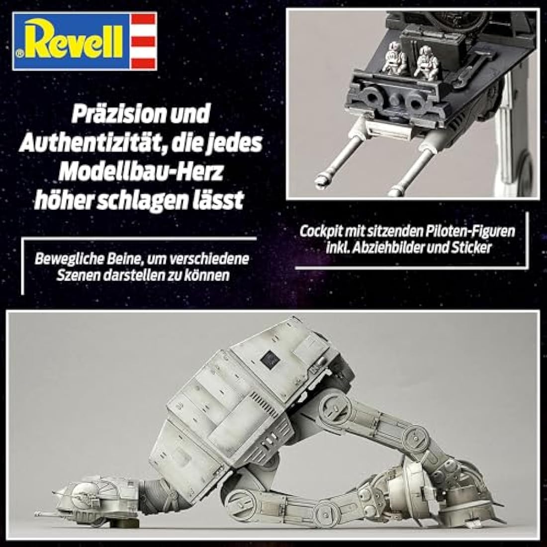 Bandai AT-AT Walker 1:144 Scale Model Kit – Pre-Coloured Click System