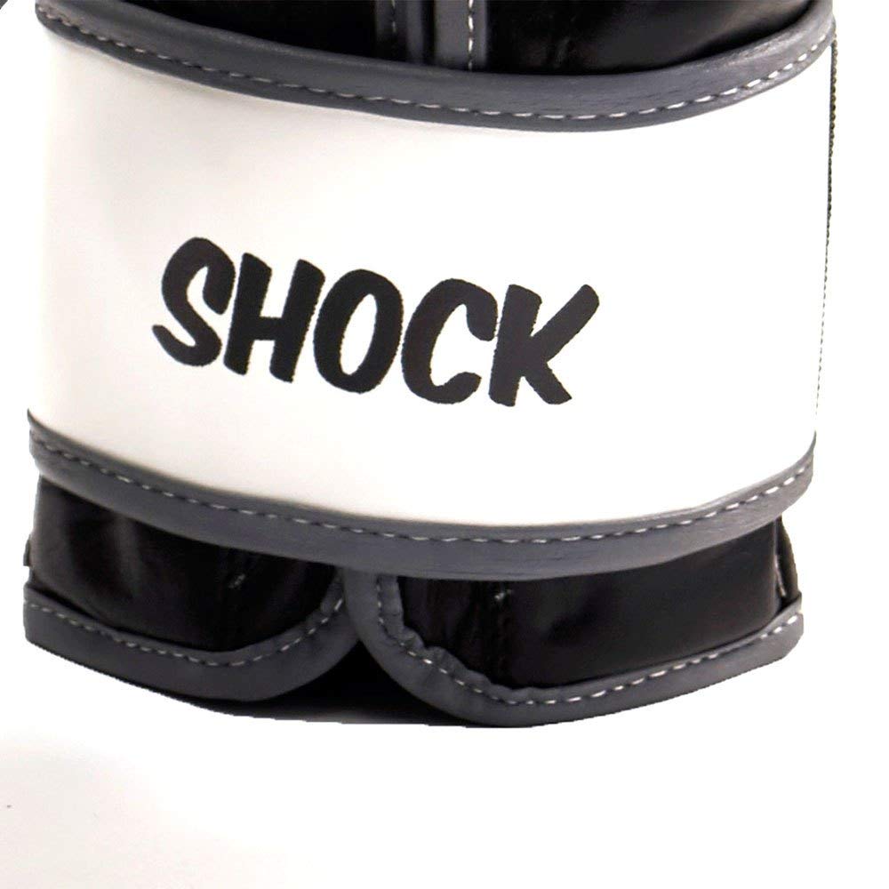 Leone 1947 Shock Boxing Gloves – Full Grain Leather, Black, 16 oz