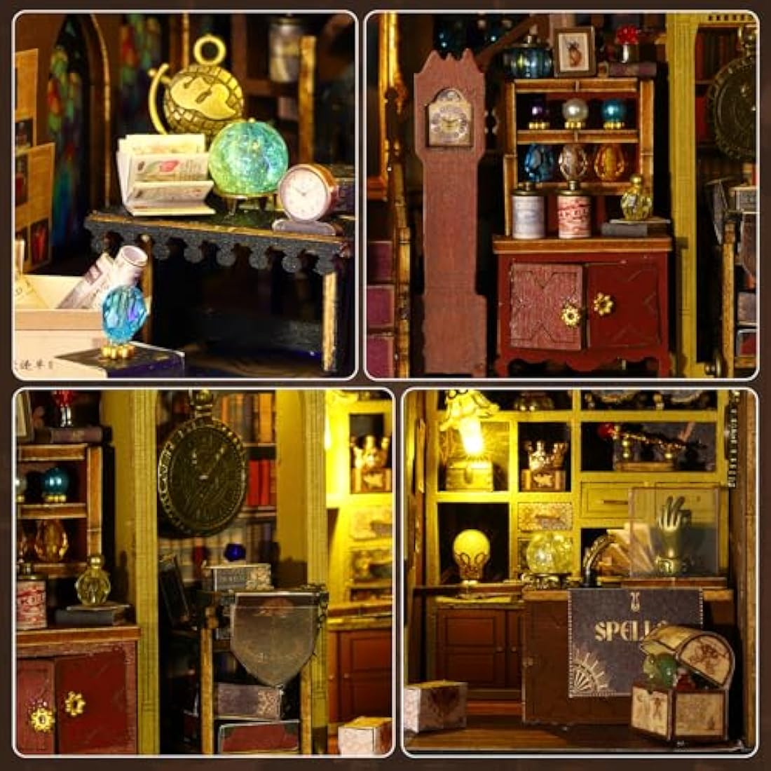 Mostop DIY Miniature Dollhouse Kit - Magic Treasure House with LED Light