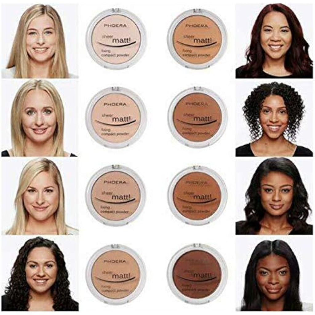 PHOERA Sheer Matte Pressed Powder – Long Lasting Setting Foundation