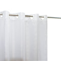 Jolof Store White No Hook Extra Long Textured Shower Curtain - 180x200cm