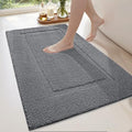 DEXI Bath Mat | 60x110cm Non-Slip Absorbent Microfiber Rug - Grey