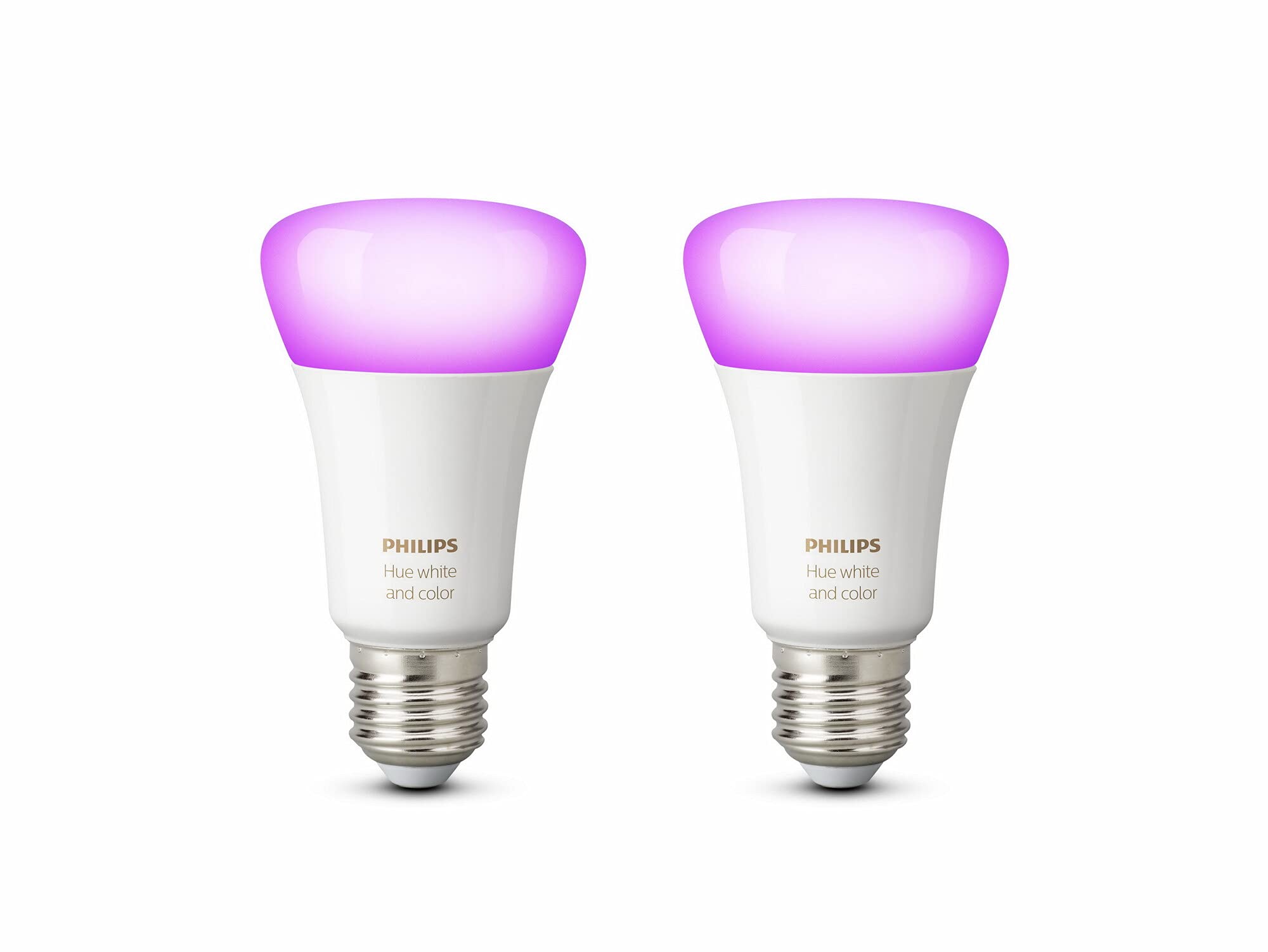 Philips Hue White & Colour Ambiance E27 Smart LED Bulb 2-Pack