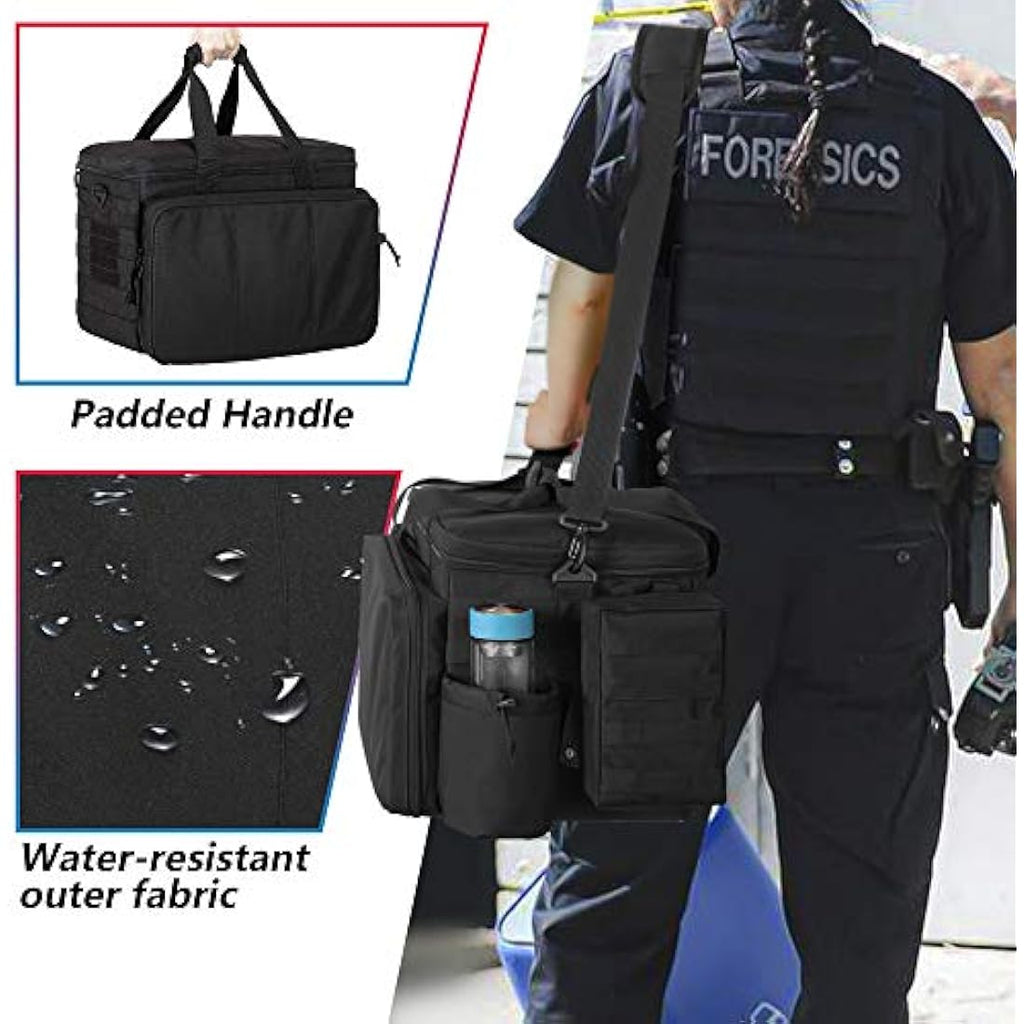 Trunab Tactical Police Gear Bag | MOLLE Car Organizer for 15.6" Laptop