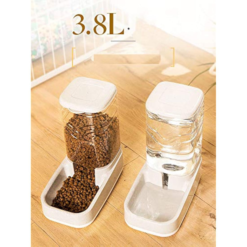 Old Tjikko Gravity Pet Feeder and Waterer Set | 3.8L BPA-Free Dispenser