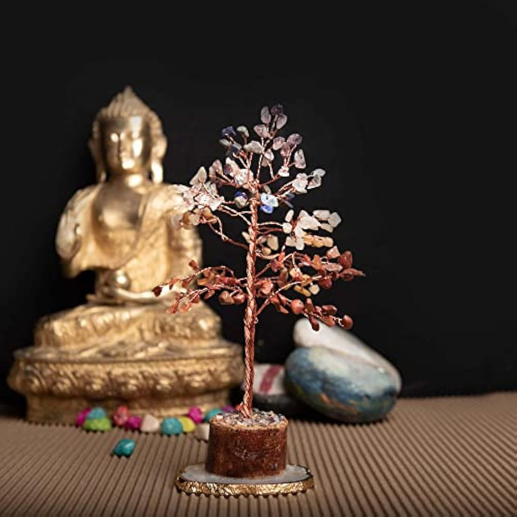 7 Chakra Crystal Tree of Life – Handmade Feng Shui Decor