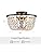 WUZUPS Modern Black Crystal Chandelier – Flushmount Ceiling Light Fixture