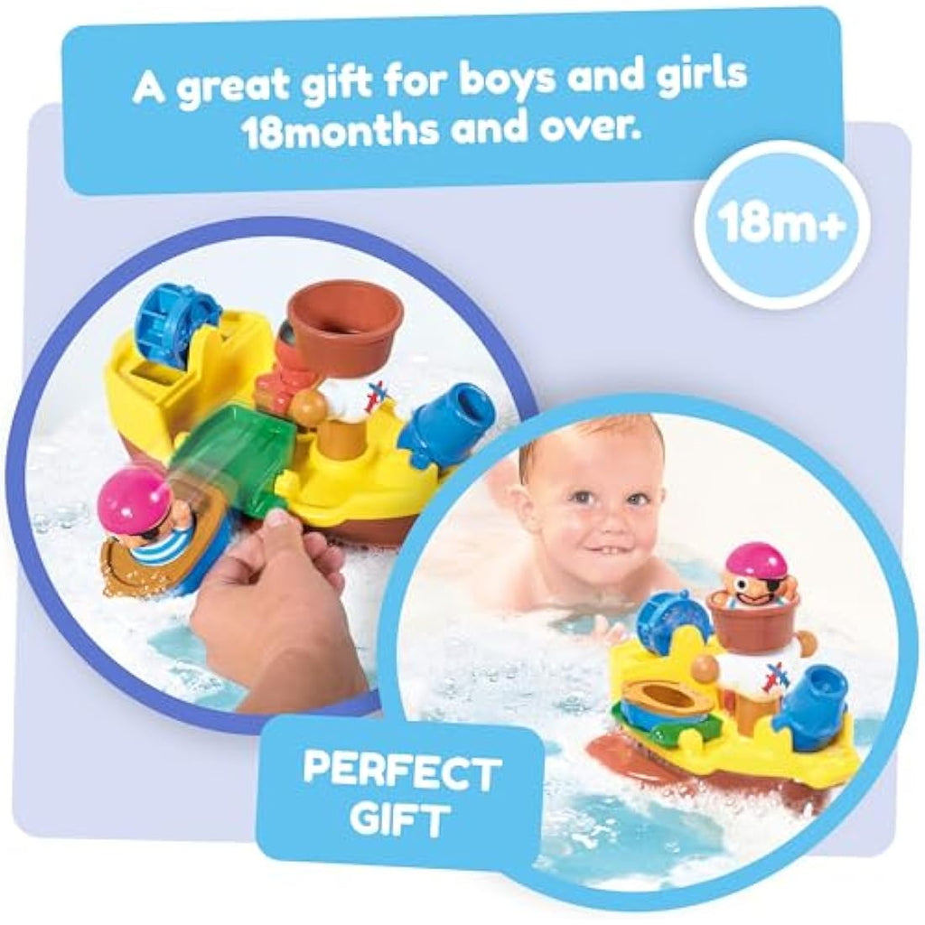 Toomies Pirate Ship Bath Toy – Educational Water Play Set for Toddlers
