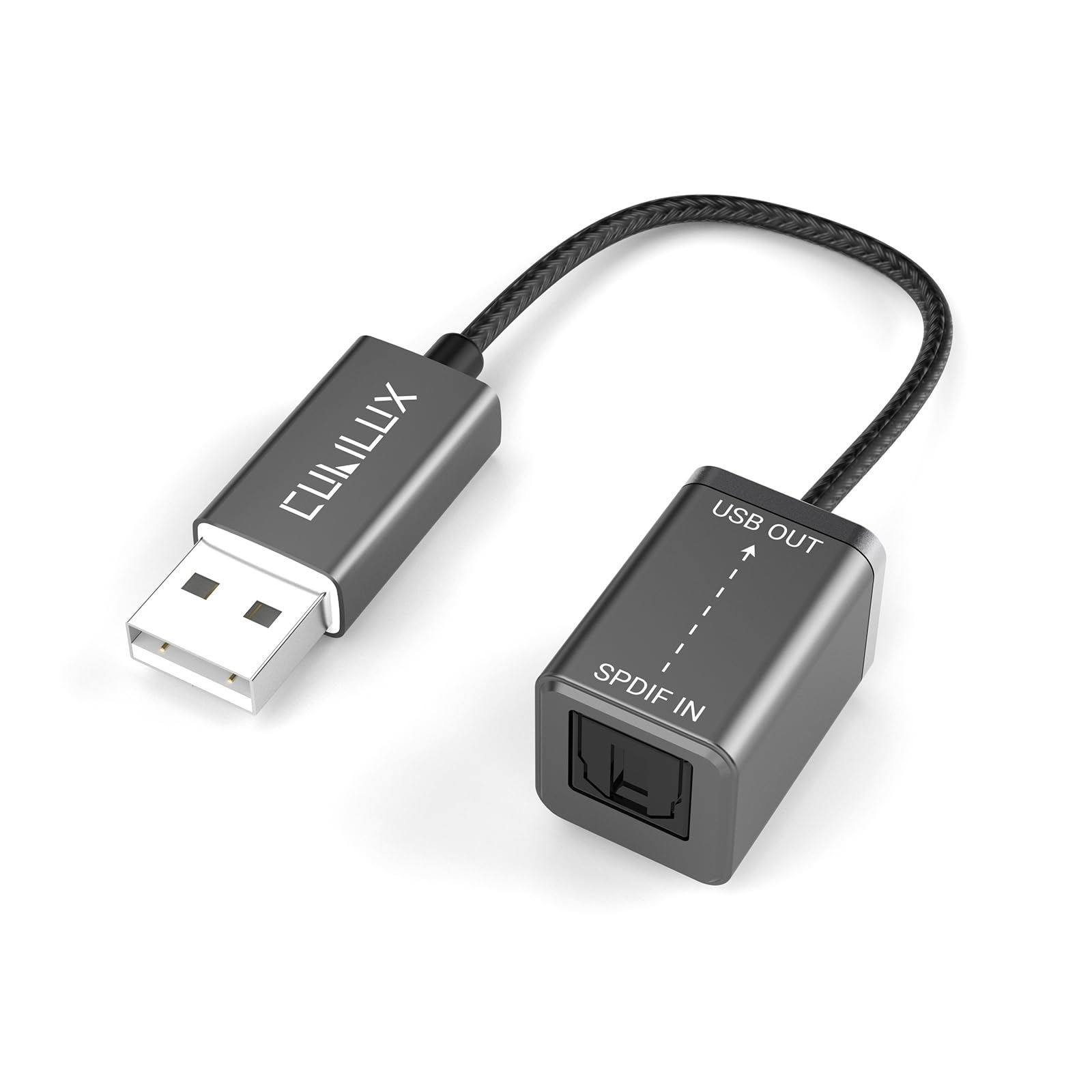 Cubilux USB A SPDIF Input Adapter | Toslink to USB Stereo Recording