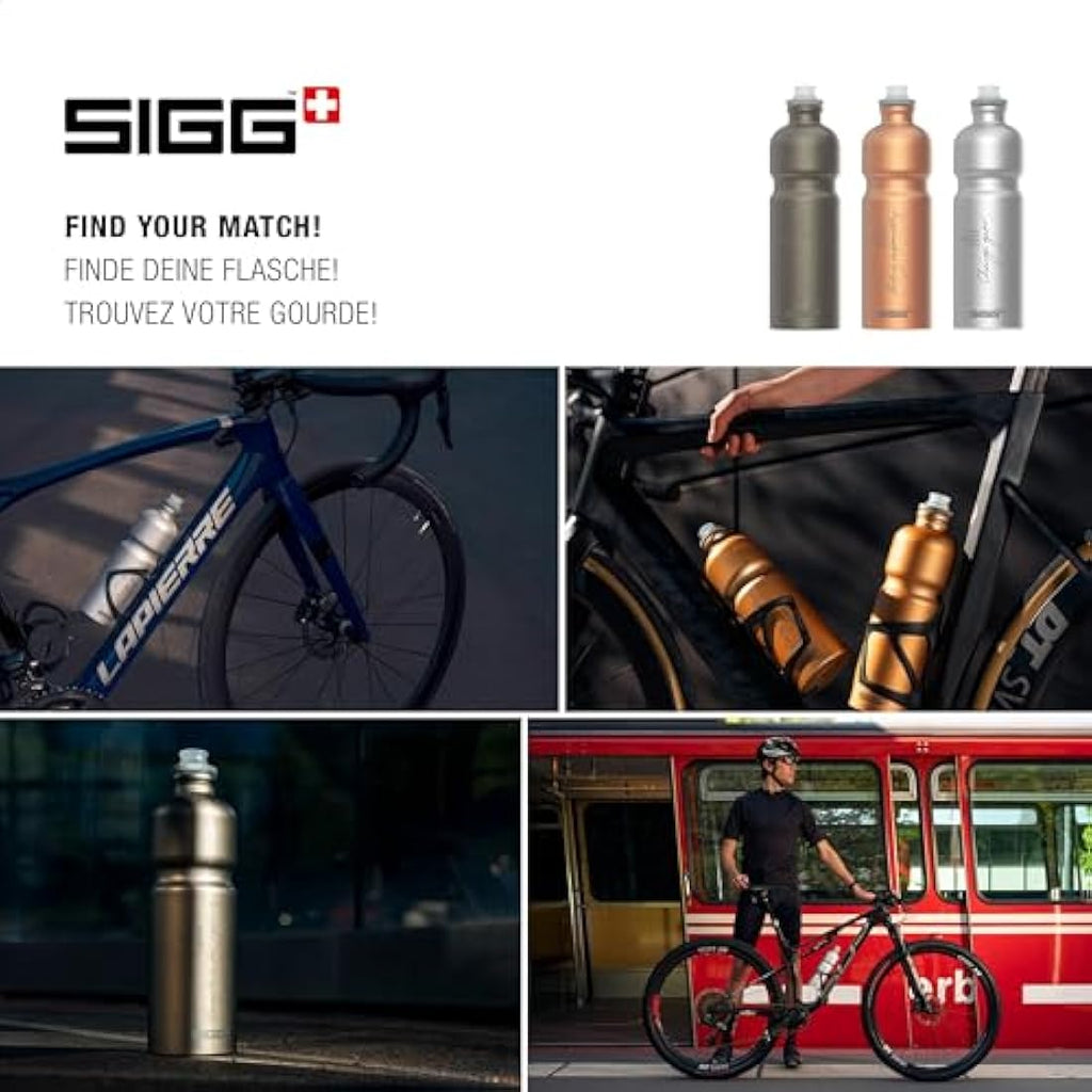 Sigg Move MyPlanet Aluminium Bike Water Bottle – Smoked Pearl – 0.75L