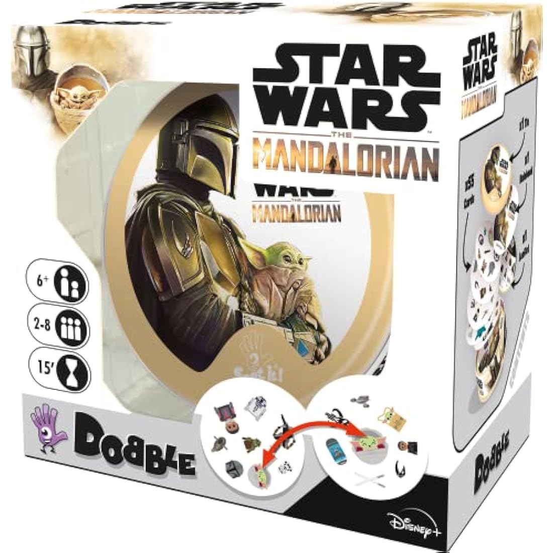 Asmodee Dobble Star Wars The Mandalorian Card Game – Ages 6+