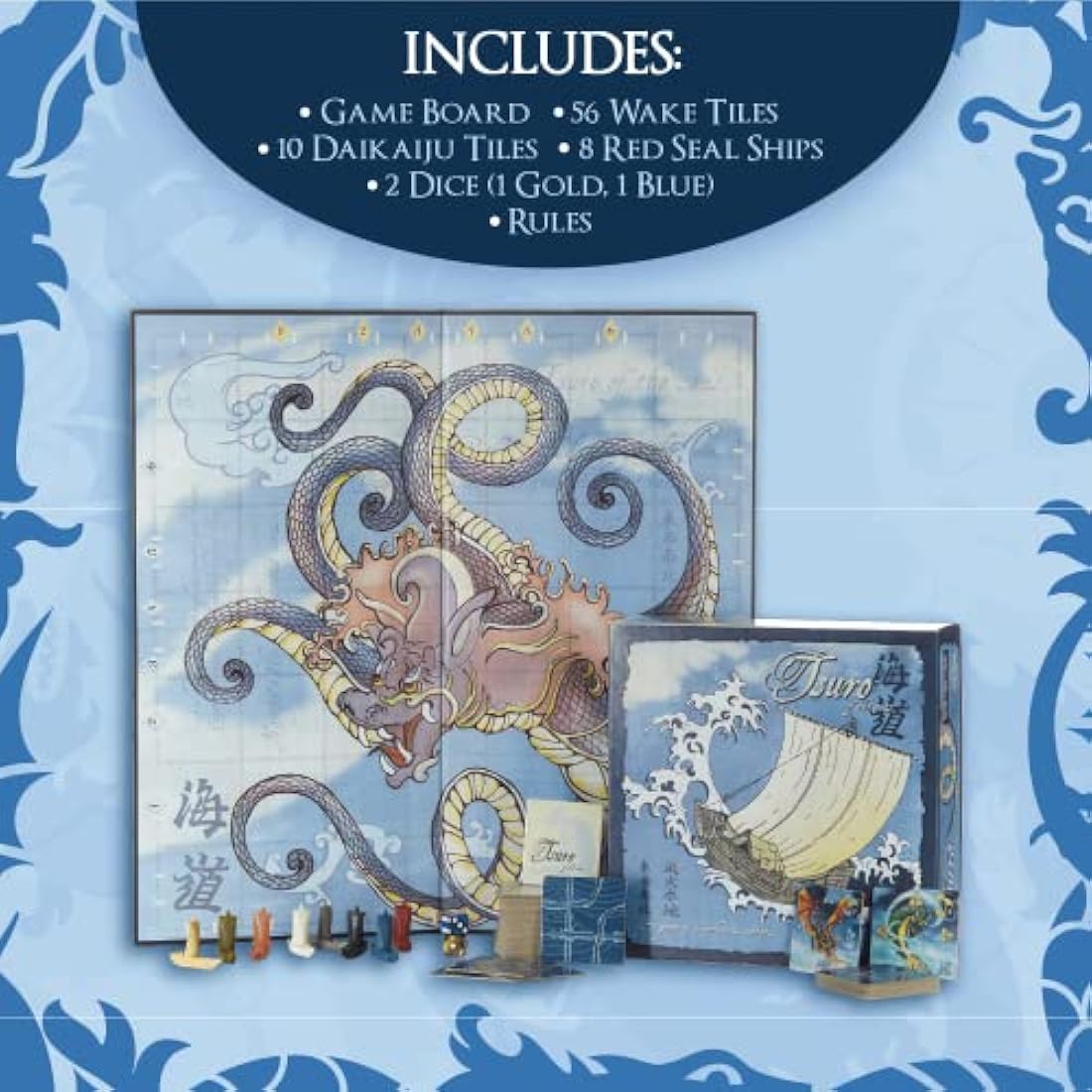 Calliope Games Tsuro of the Seas - Strategic Tabletop Board Game