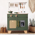 ROBUD Wooden Toy Kitchen with Accessories – Kids Pretend Play Set