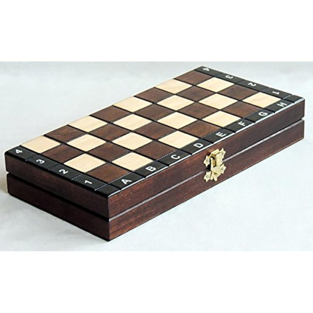 Jolof Store 3-in-1 Wooden Chess, Checkers & Backgammon Set – 26cm Handmade