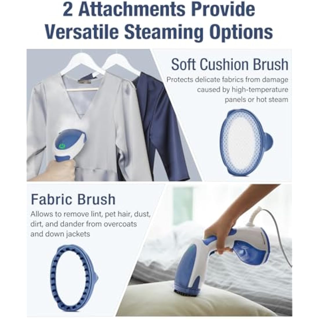 BEAUTURAL Handheld Garment Steamer – Portable Fabric Wrinkle Remover