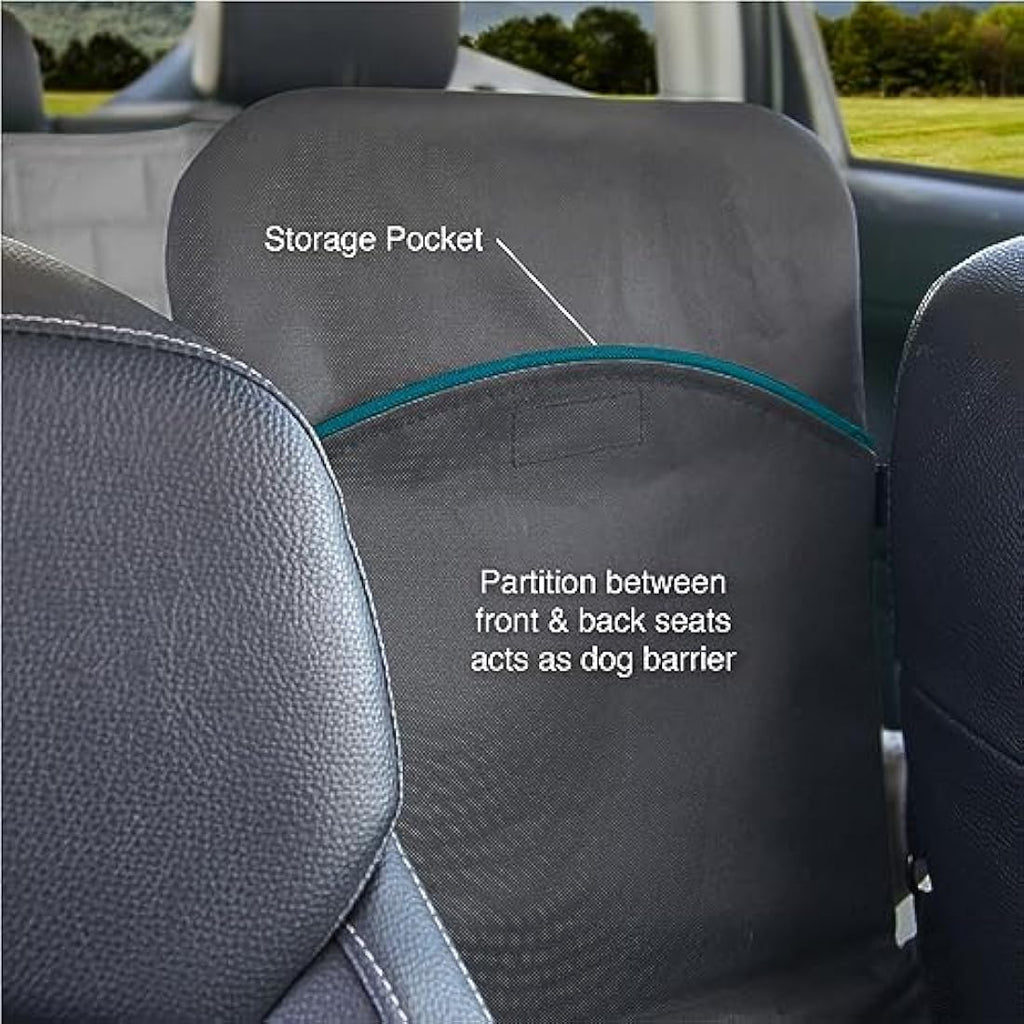 Kurgo Rover Backseat Bridge | Waterproof Dog Car Seat Extender – Black