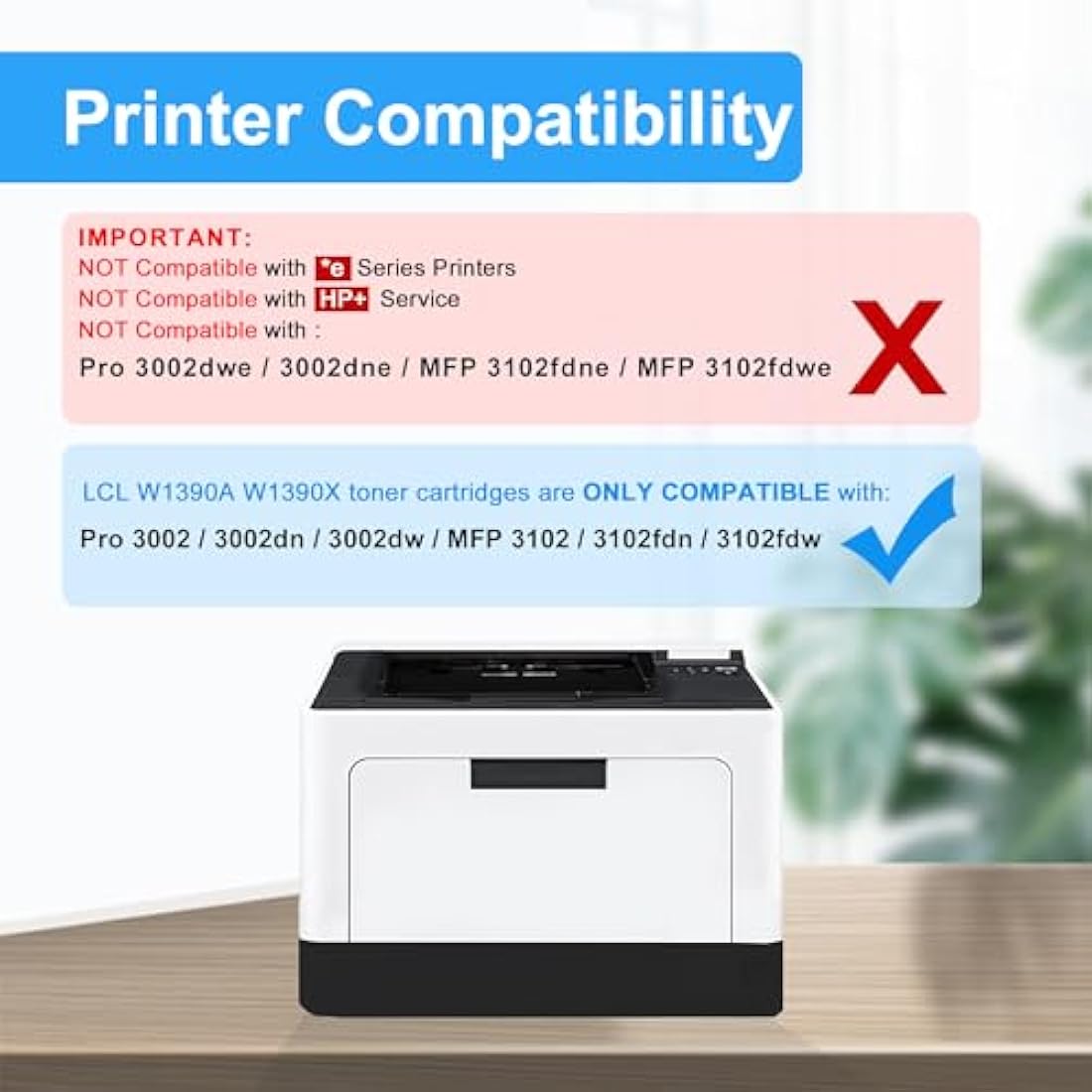 LCL 139X W1390X Black Toner Cartridge for HP LaserJet Pro 3002 3102