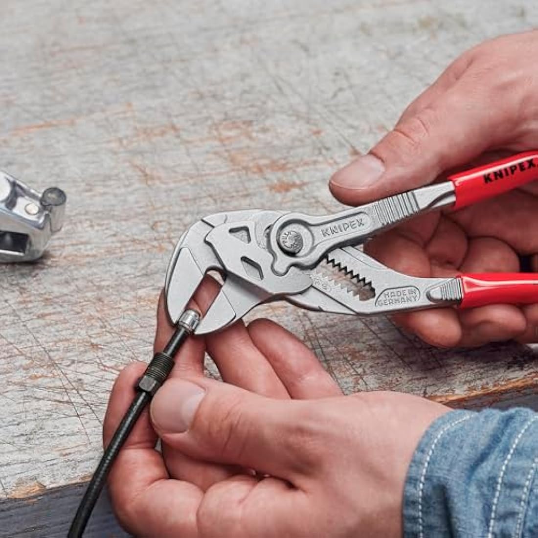 Knipex Pliers Wrench | 180mm Chrome-Plated Adjustable Hand Tool