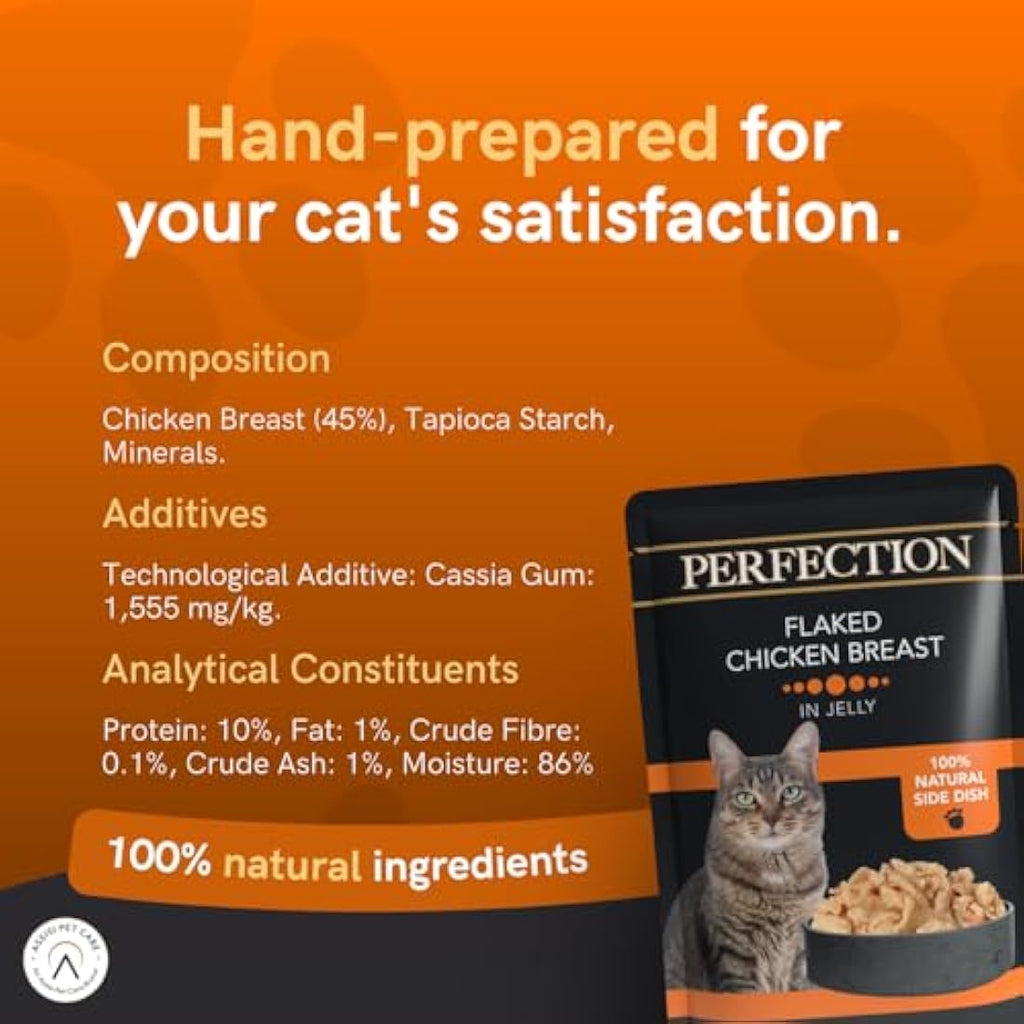 HiLife Perfection Wet Cat Food – Flaked Chicken in Jelly (18 x 70g)