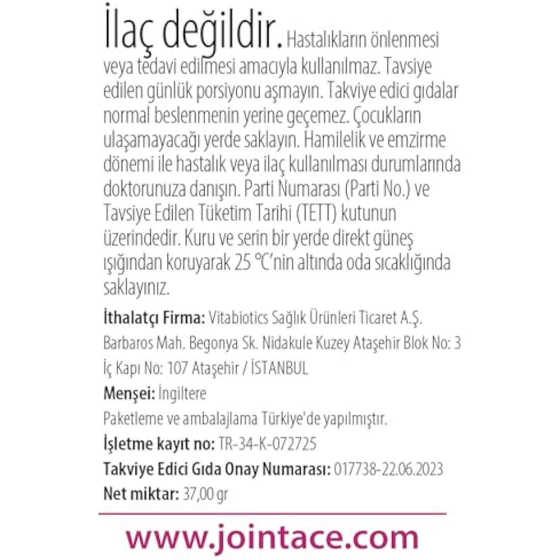 Vitabiotics Jointace Collagen – Joint Health Supplement with Glucosamine