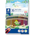 STAEDTLER Noris Colour Pencils – 36 Assorted Upcycled Wood Pencils
