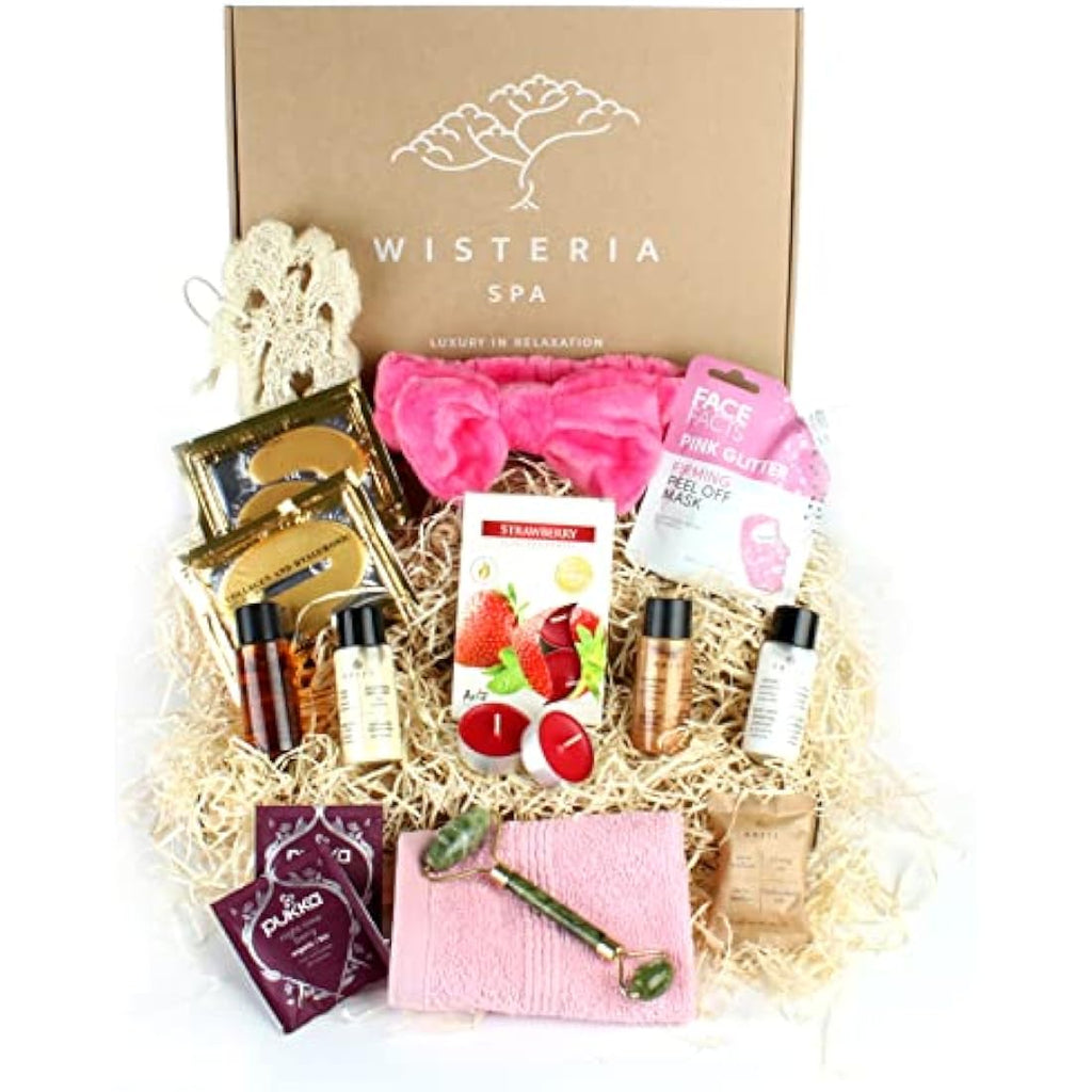 Wisteria Spa Pamper Hamper Gift Set with Skincare & Candles