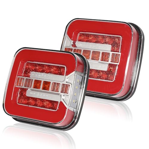 SPARKMOTO LED Trailer Tail Lights | 12V 24V Waterproof IP67 Rear Lamps