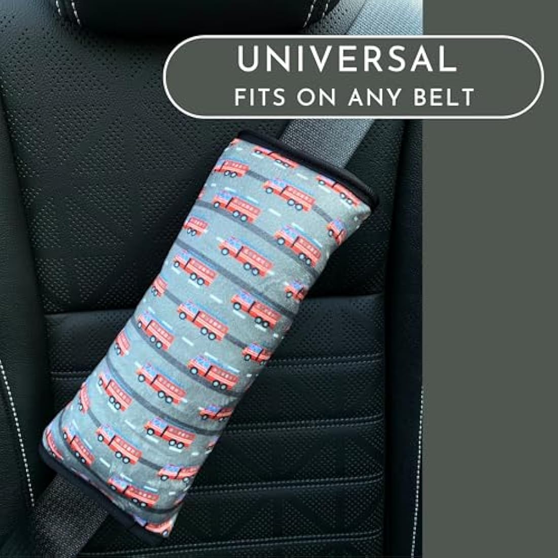 HECKBO Firefighter Car Seat Belt Pillow for Kids – Soft Neck Support