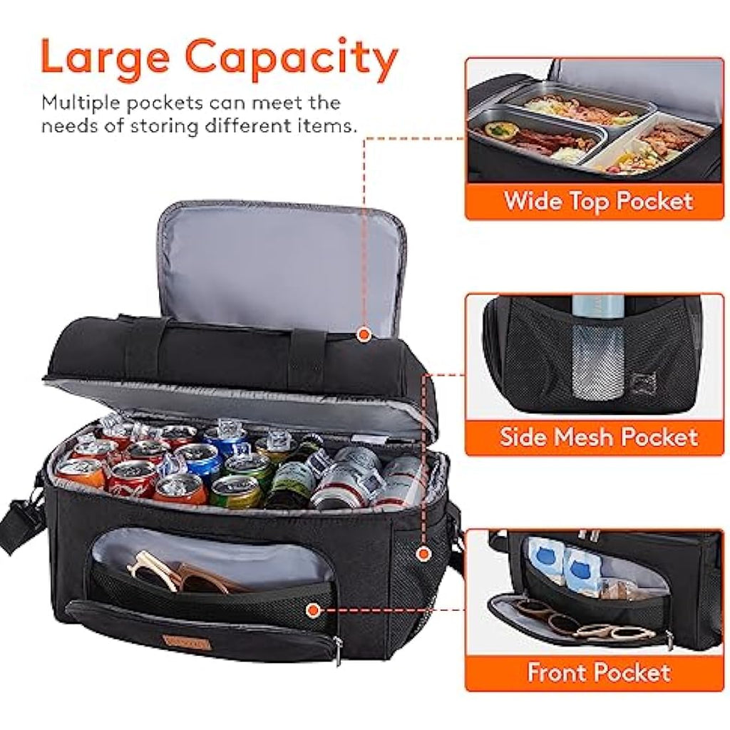 Lifewit Insulated Cooler Bag | 23L Large Double Decker Soft Sided Bag