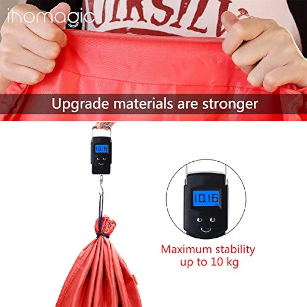 IHOMAGIC Large 120L Foldable Laundry Bag | Durable Nylon Storage - Orange