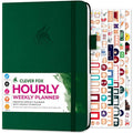Clever Fox Undated Weekly Planner – A5 Hourly Schedule, Forest Green