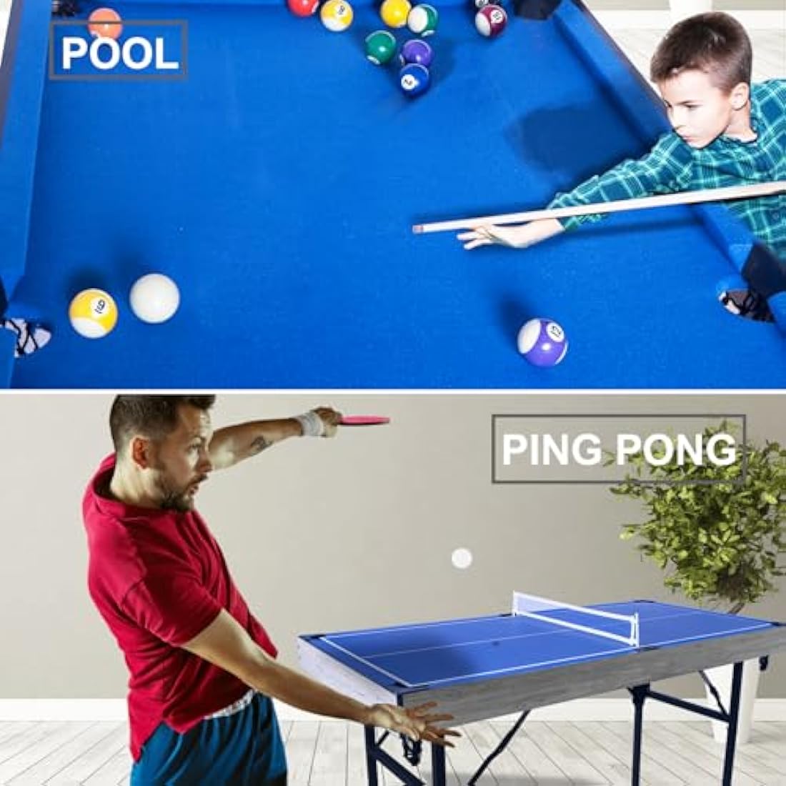 Jolof Store Multi-Game Table – Foldable Space-Saving Game Center