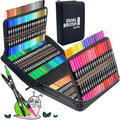 Halobios 120 Dual Tip Brush Pens | Felt Tip Markers for Adult Colouring