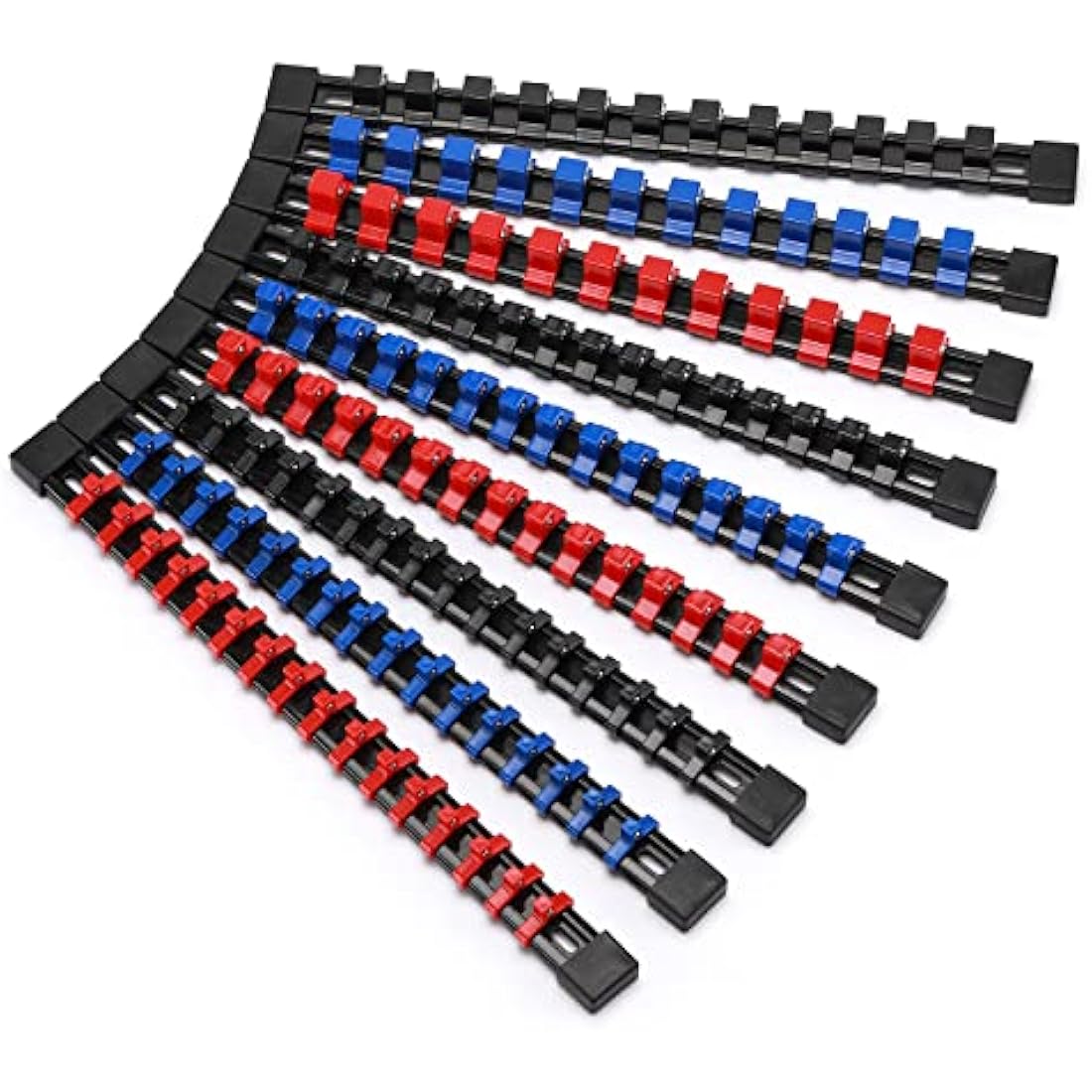 CASOMAN 9PC ABS Socket Organizer Set | 1/4, 3/8, 1/2-Inch Drive Holders